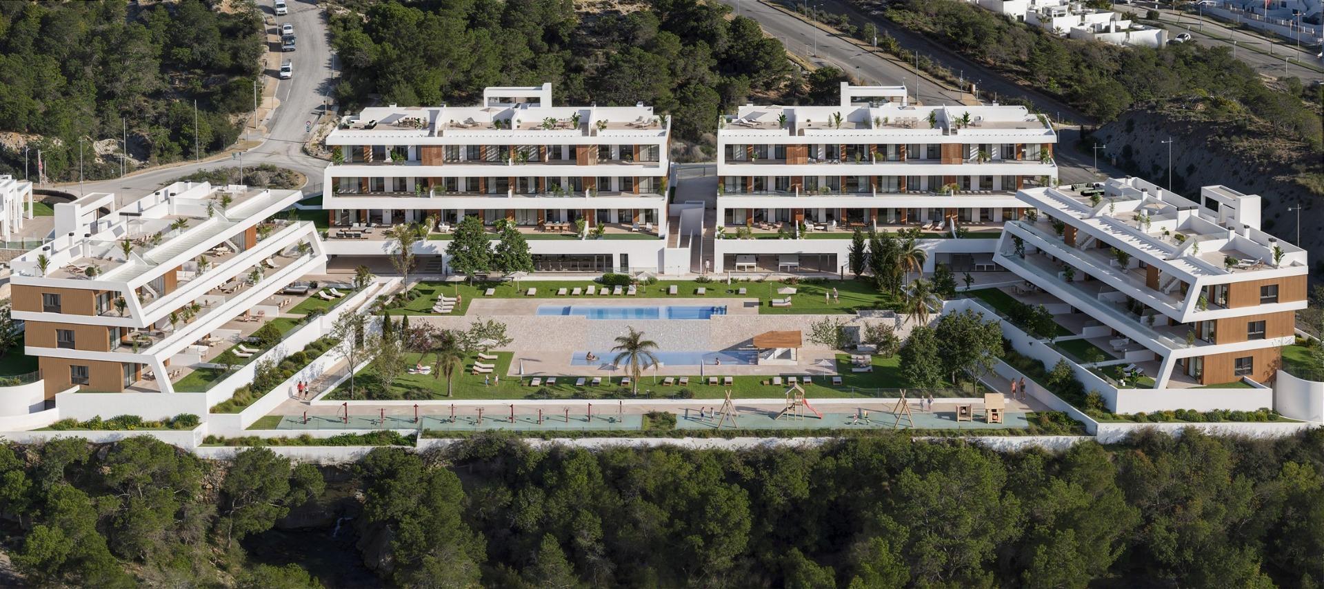 New Build Apartments with Sea Views in Balcon de Finestrat, Costa Blanca