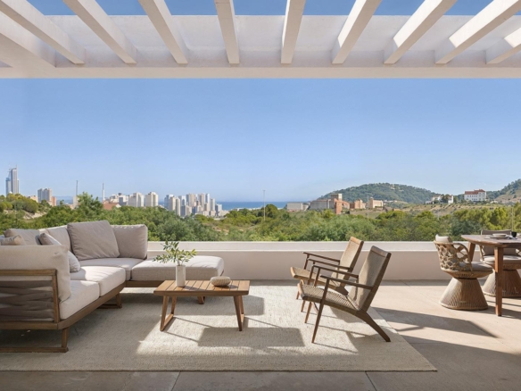 New Build Apartments with Sea Views in Balcon de Finestrat, Costa Blanca