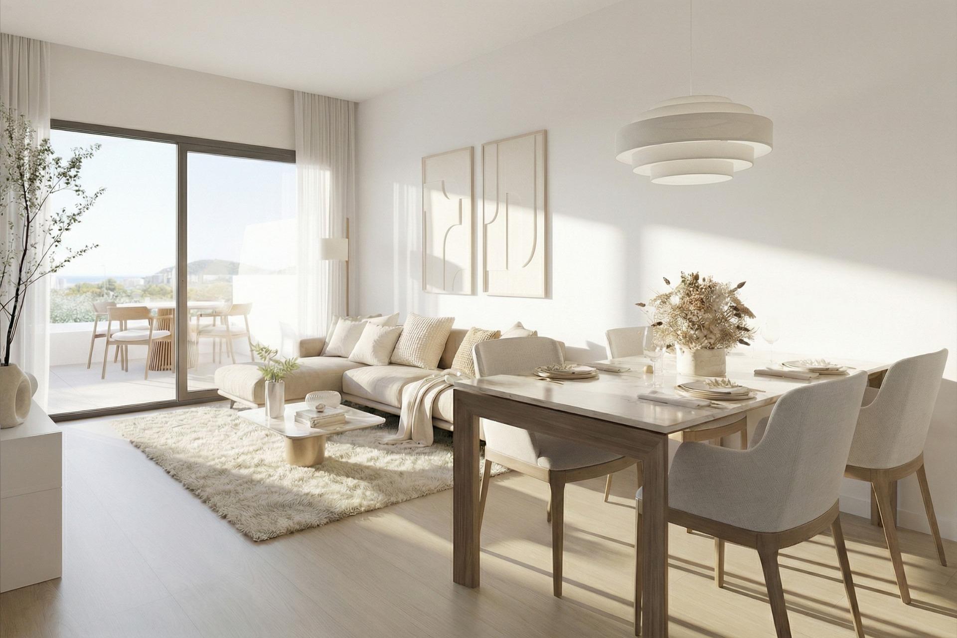 New Build Apartments with Sea Views in Balcon de Finestrat, Costa Blanca