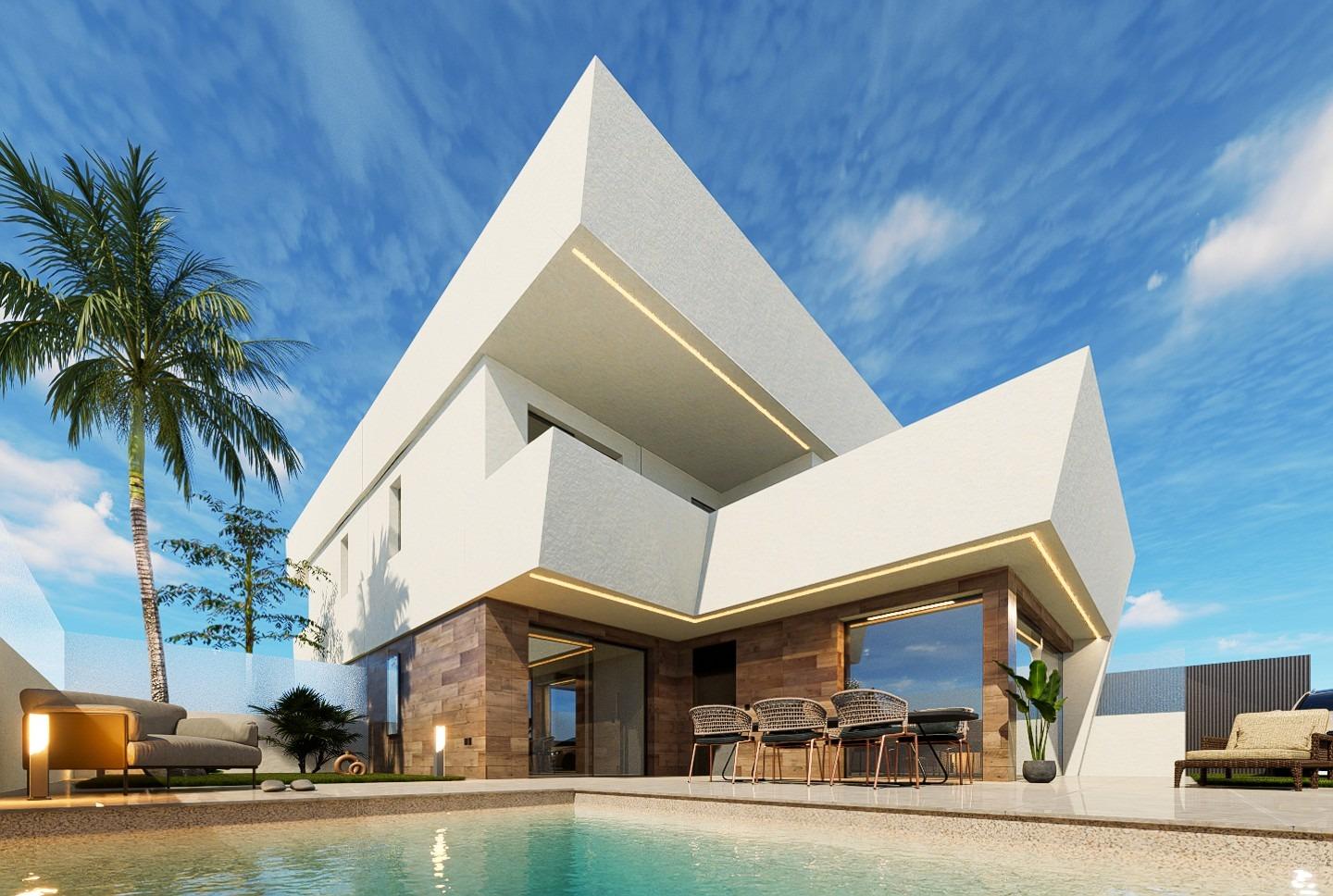 4-1 Modern Villa Just 150 Meters from the Beach in Cabo de Palos, Costa Cálida