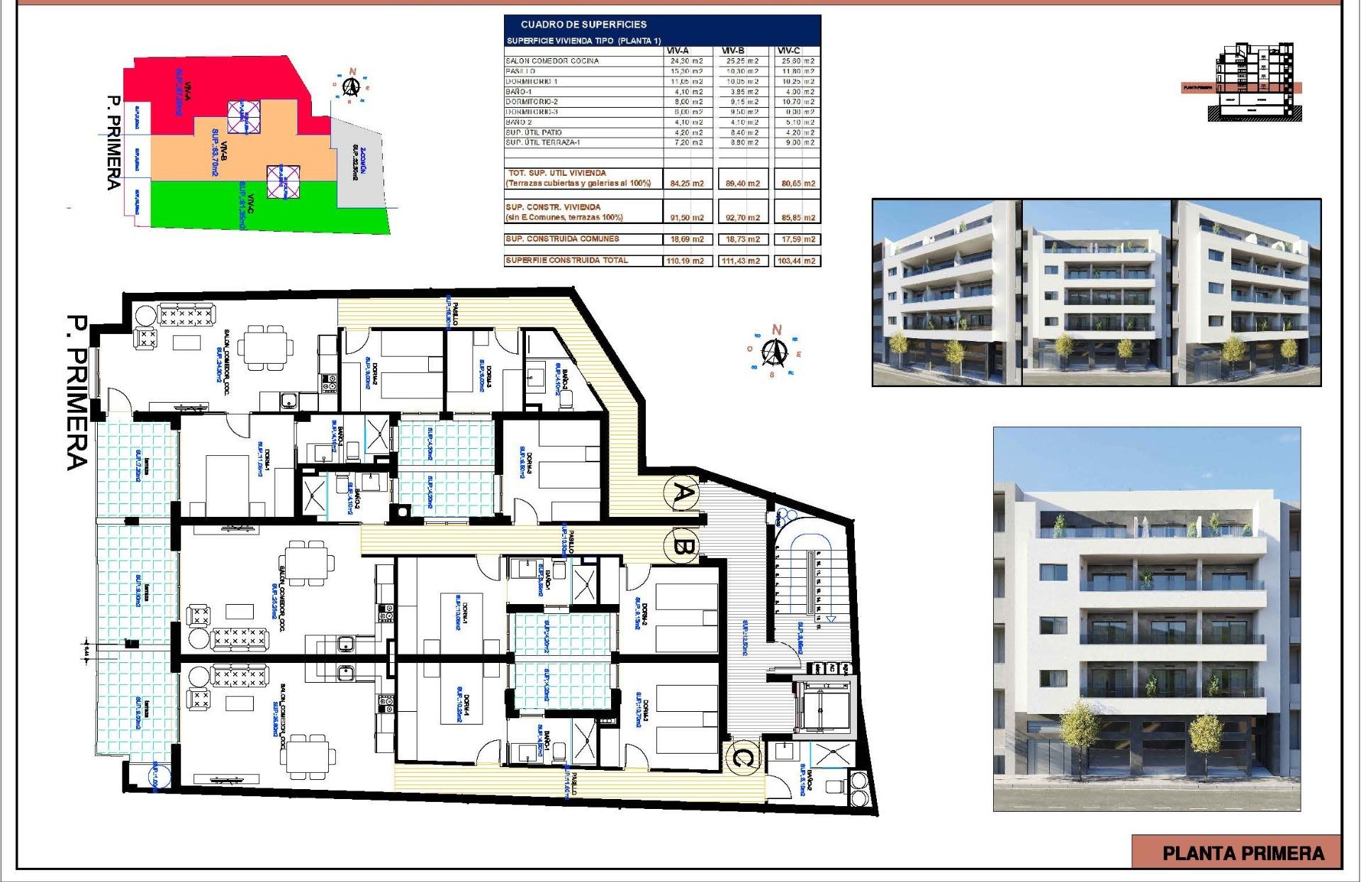 New Build Apartments in Torrevieja Just 400 m from Playa del Cura