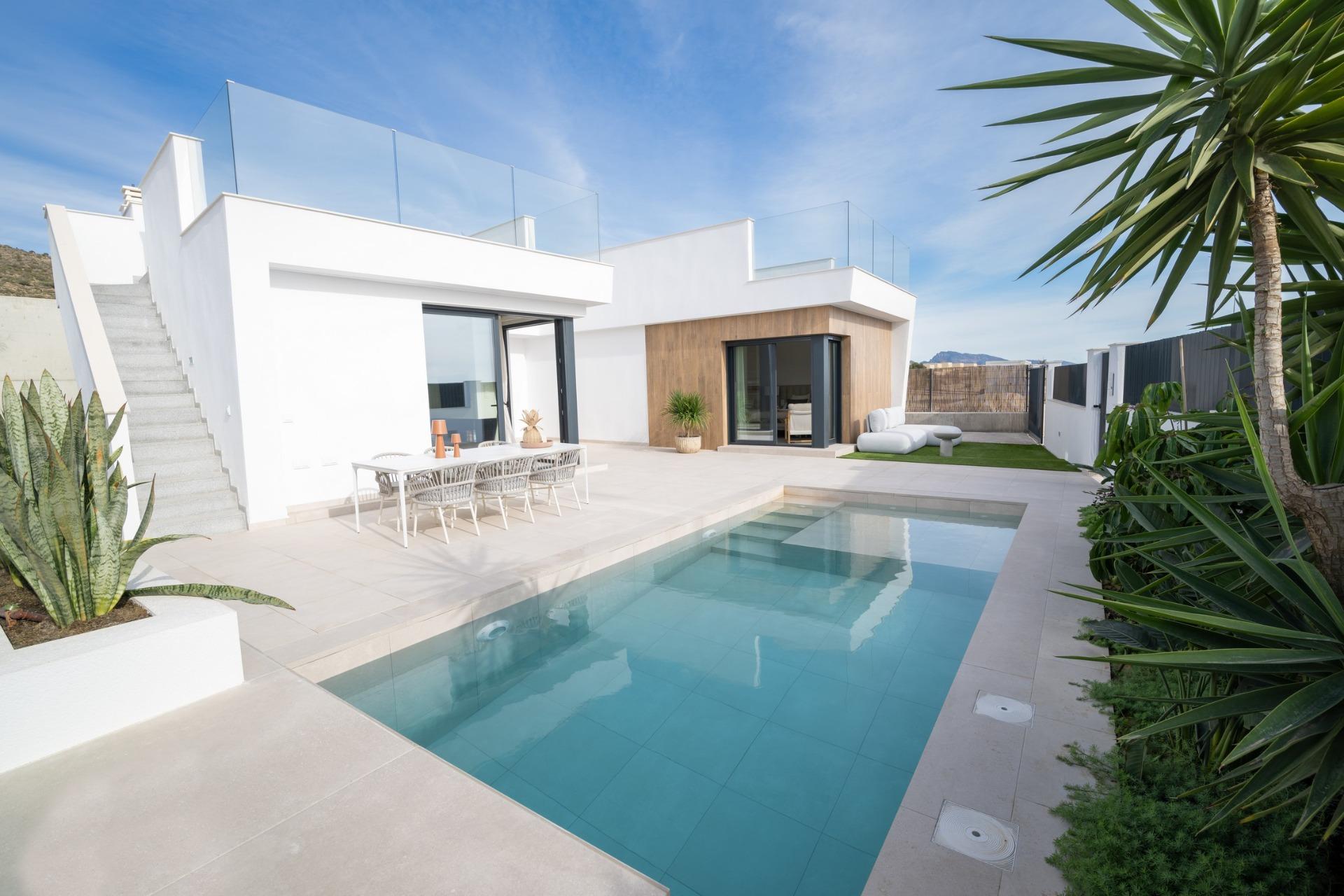 9-1 New Build Villas in Altaona Golf Resort Murcia with Private Pool and Mountain Views