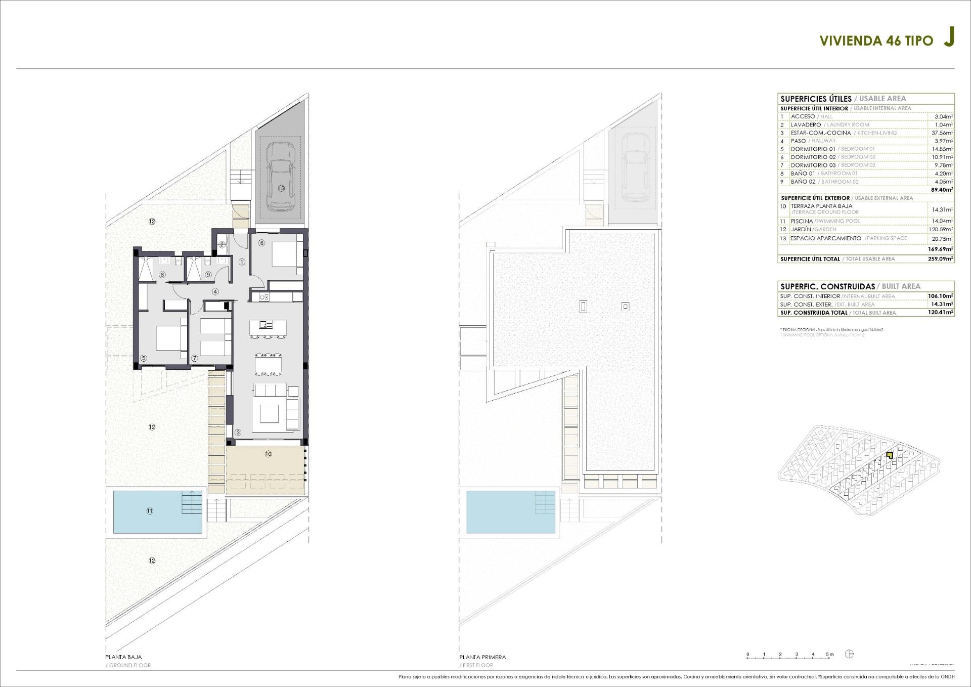 New build bungalows in Pilar de la Horadada