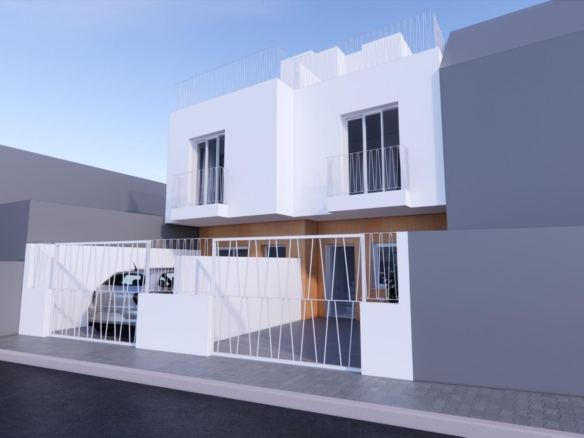 New Build Townhouses 50 m from the Beach in La Azohia Cartagena