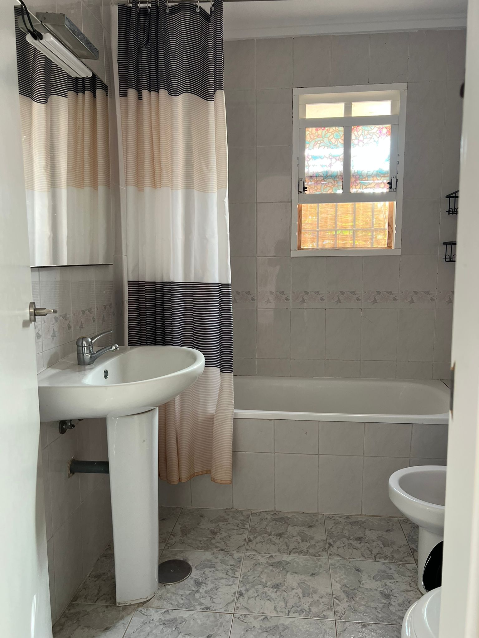 Corner townhouse with large patio and communal pool in Playa Flamenca, Orihuela Costa