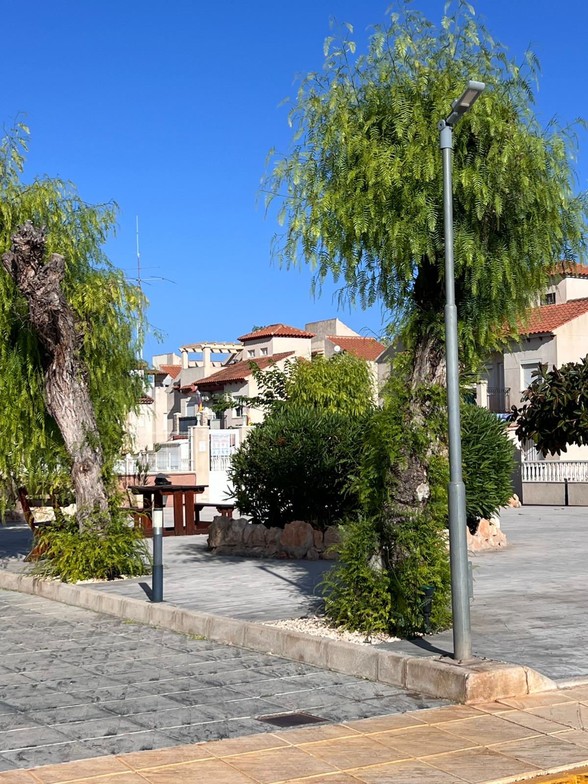Corner townhouse with large patio and communal pool in Playa Flamenca, Orihuela Costa