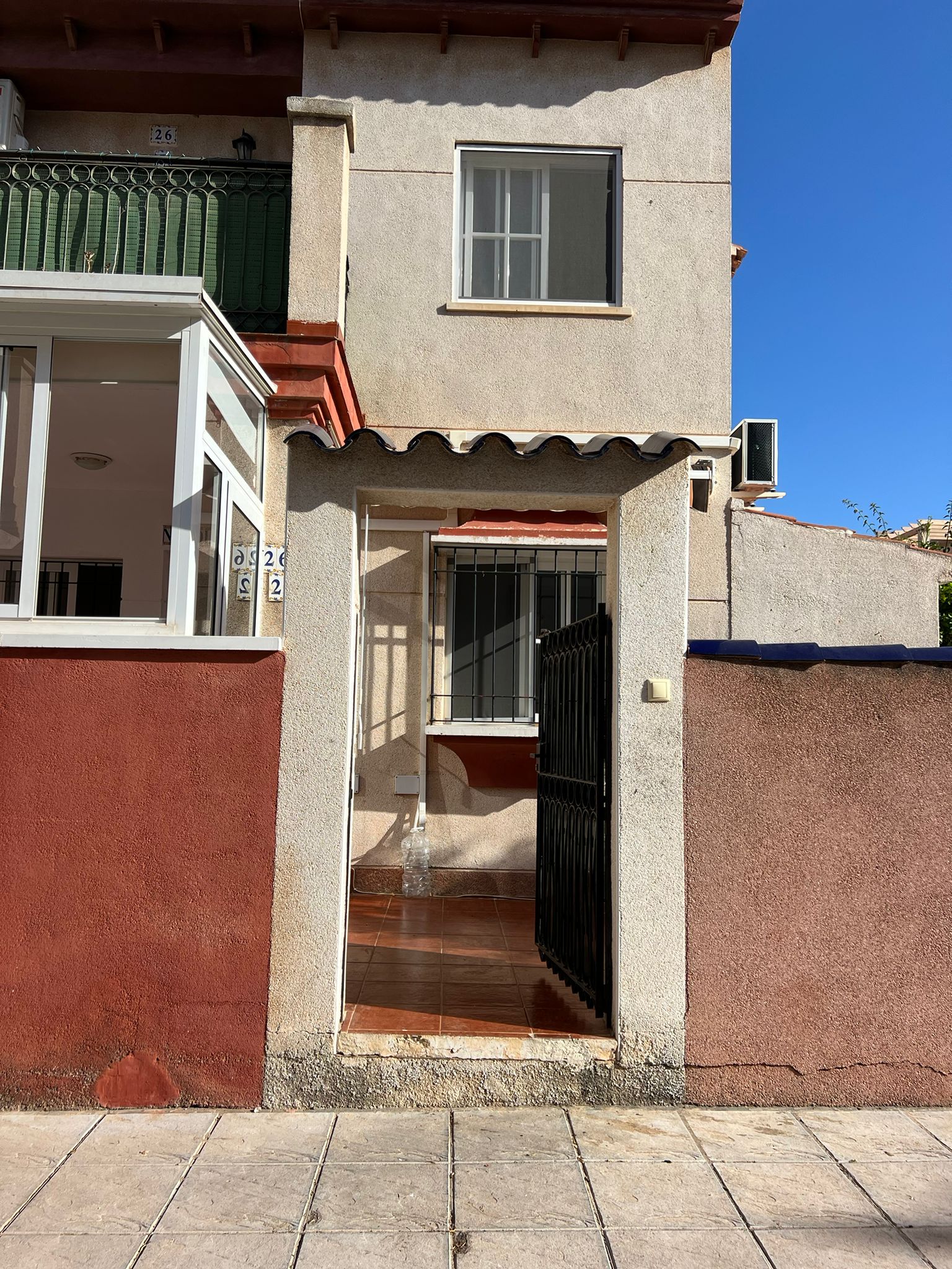 Corner townhouse with large patio and communal pool in Playa Flamenca, Orihuela Costa