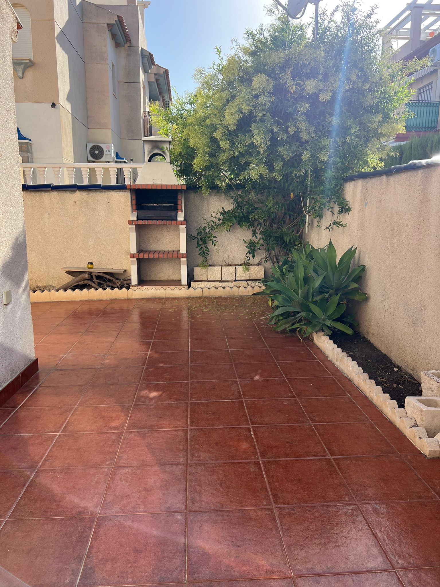 Corner townhouse with large patio and communal pool in Playa Flamenca, Orihuela Costa