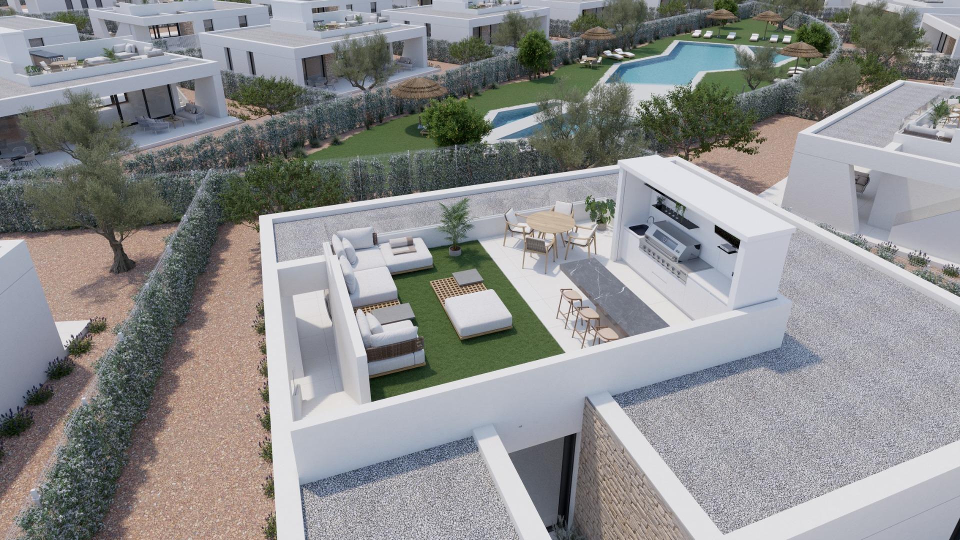 Exclusive villas with private pools at Hacienda del Álamo Golf Resort, Costa Cálida
