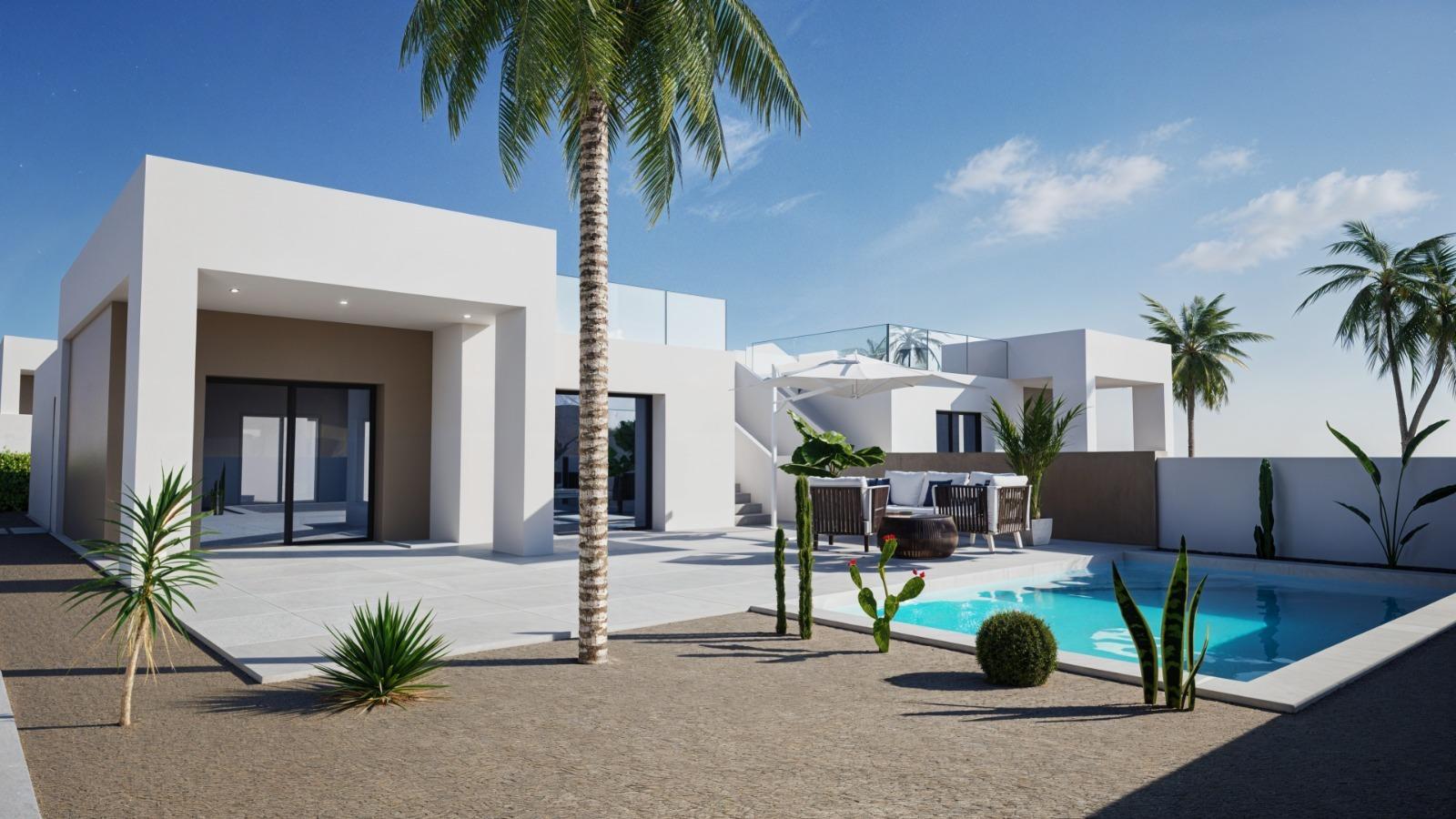 New Build Villas and Bungalows Just 250 Meters from the Beach in Mar de Pulpí