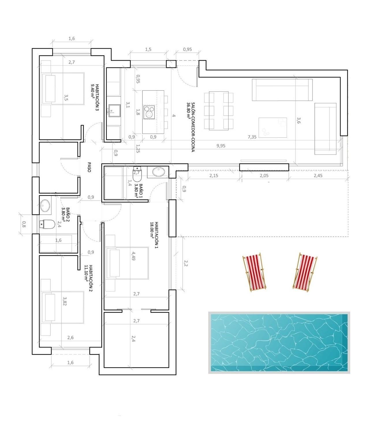 NEWLY BUILT VILLAS WITH POOL IN HONDON DE LAS NIEVES
