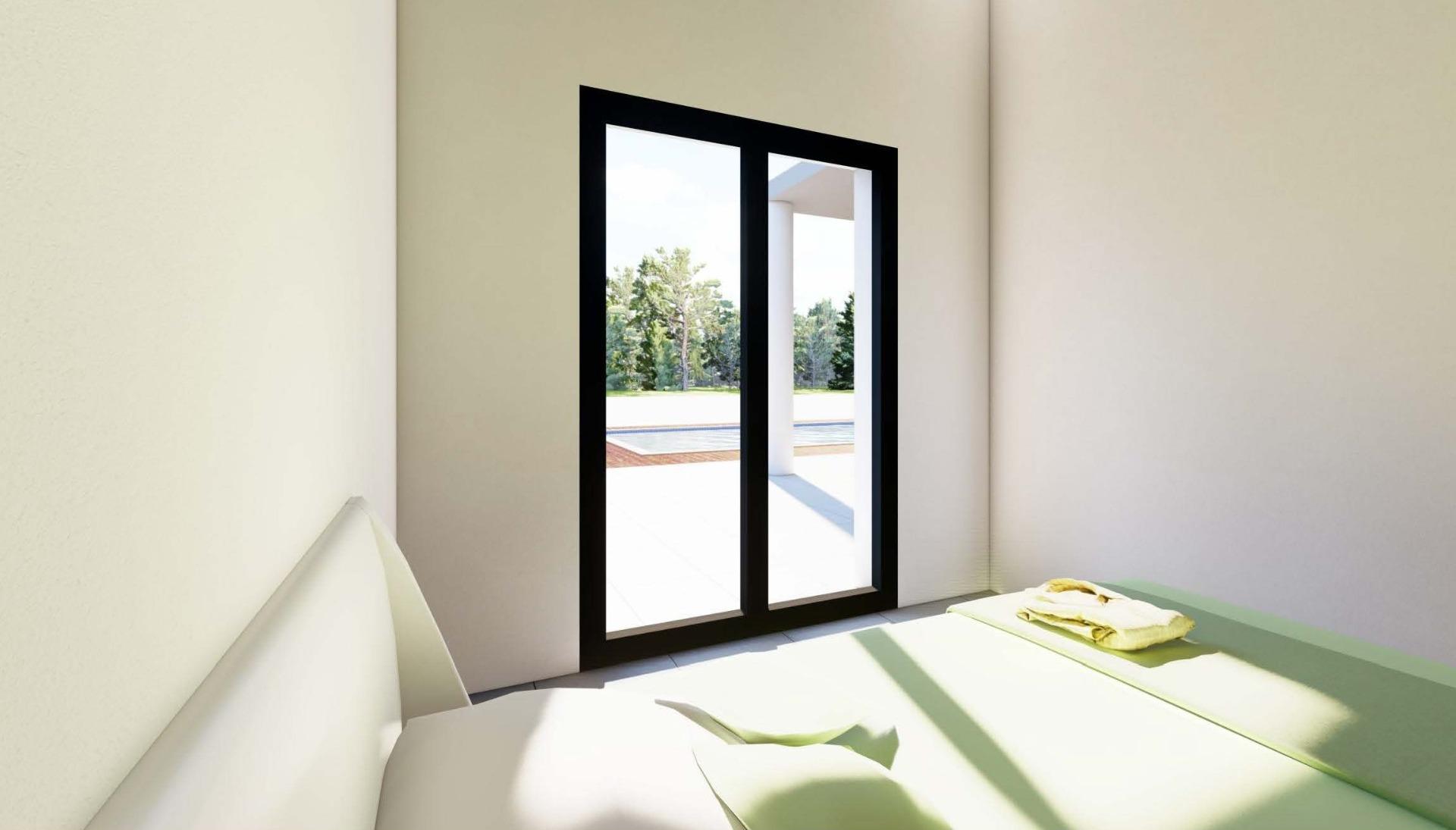 Panoramic views of the Mediterranean Sea in a beachfront resort