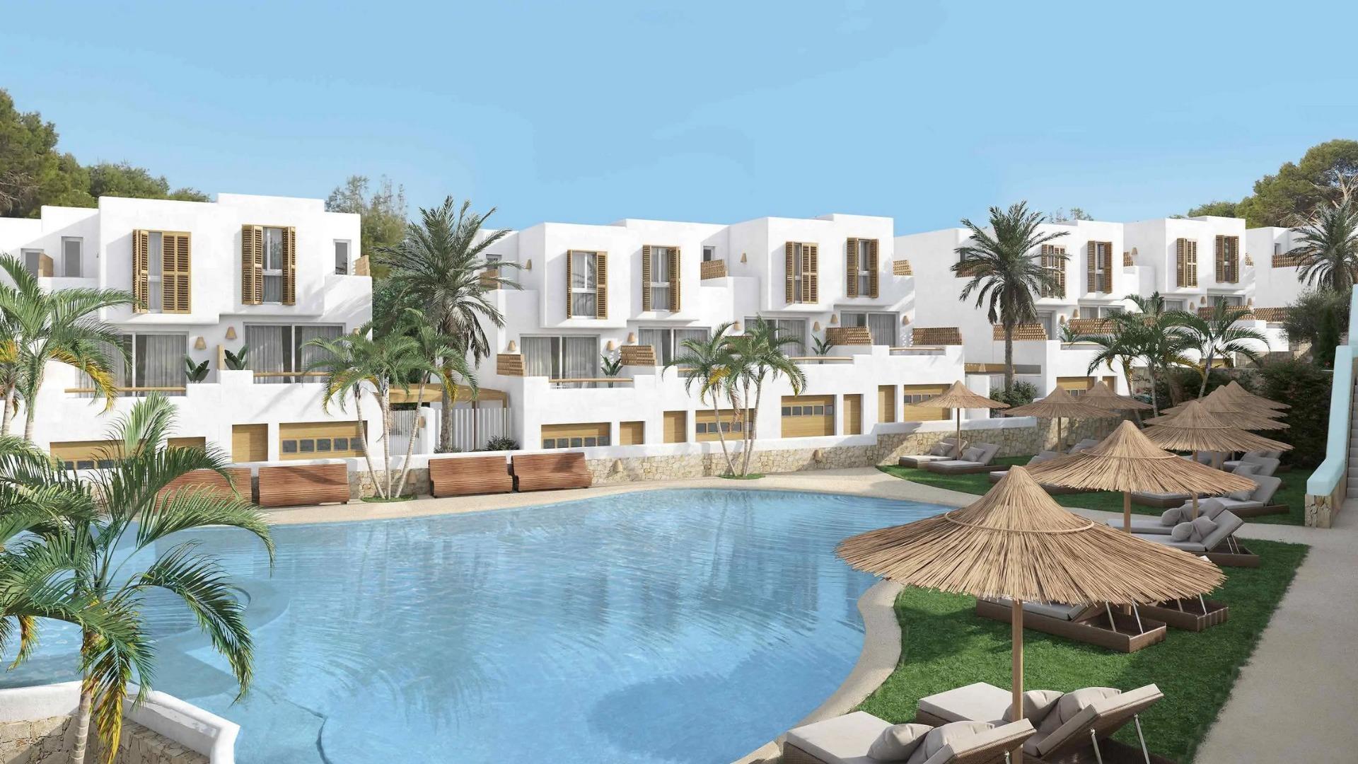 3-1 New Build Townhouses in Ráfol de Almunia – Nature, Comfort, and Modern Design