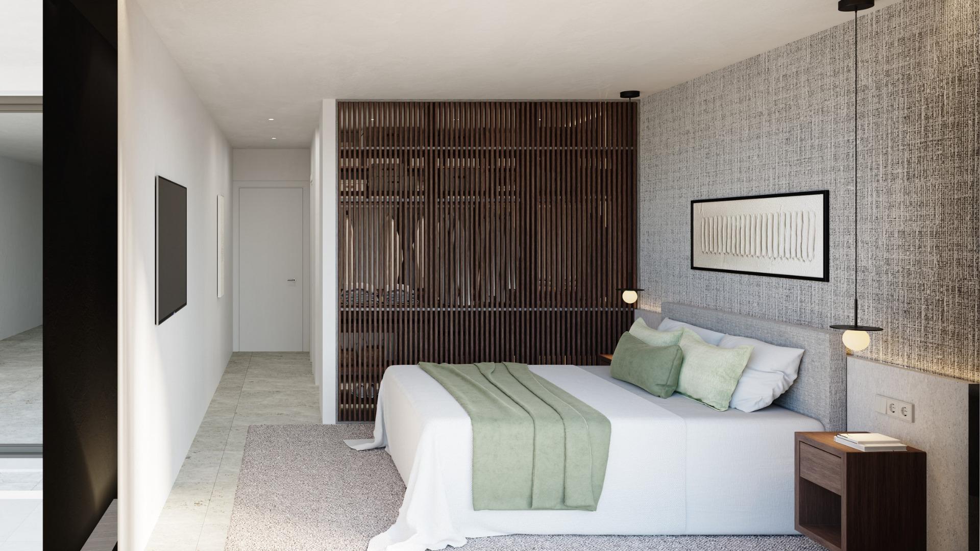 Panoramic views of the Mediterranean Sea in a beachfront resort