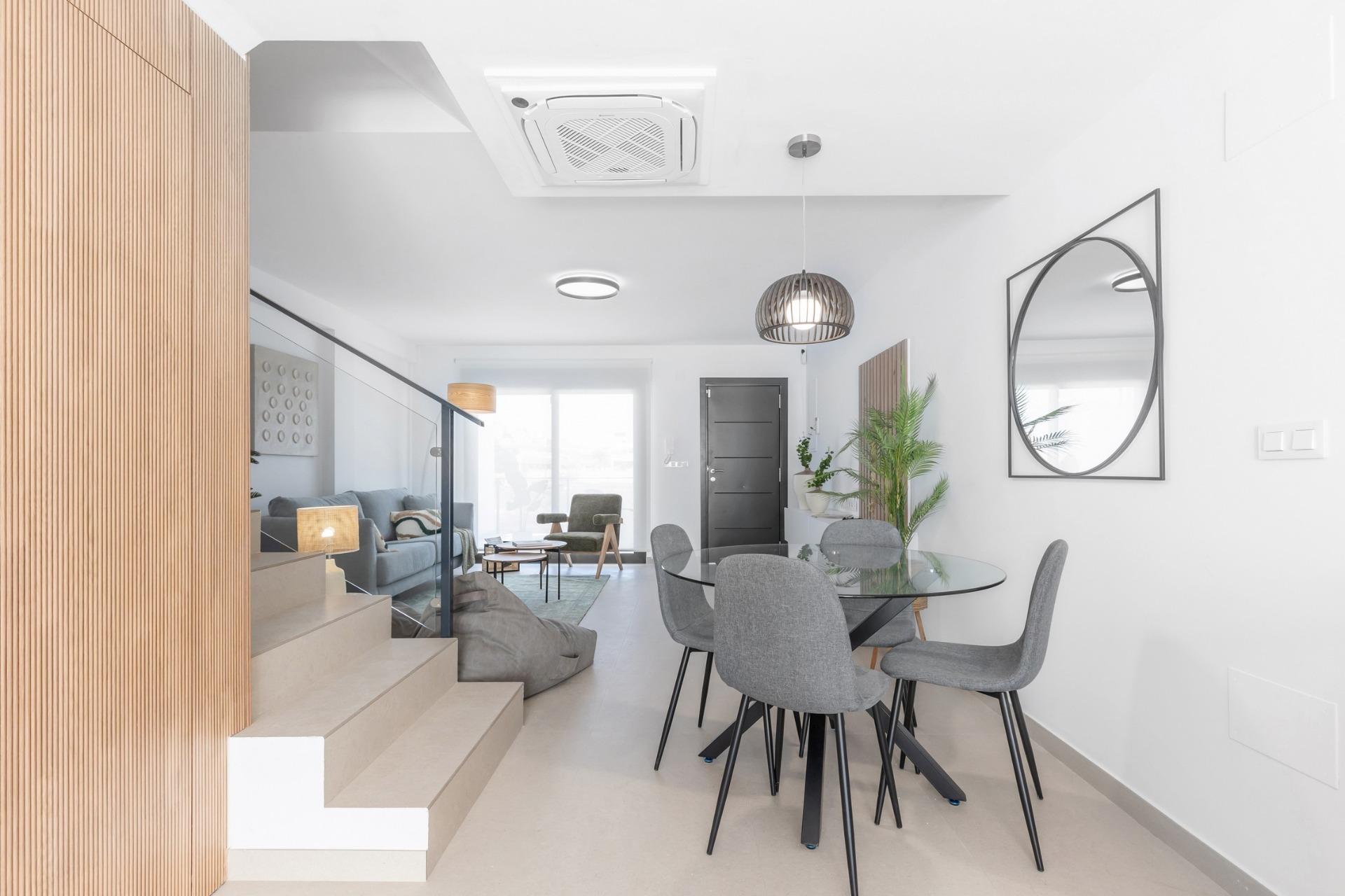 Modern Townhouses with Solarium and Basement in Rafal, Alicante