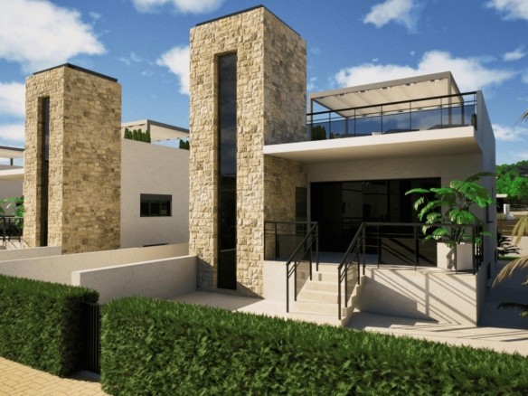 New Build Villas in Camposol Golf (Mazarron-Murcia) with Private Solarium and Basement