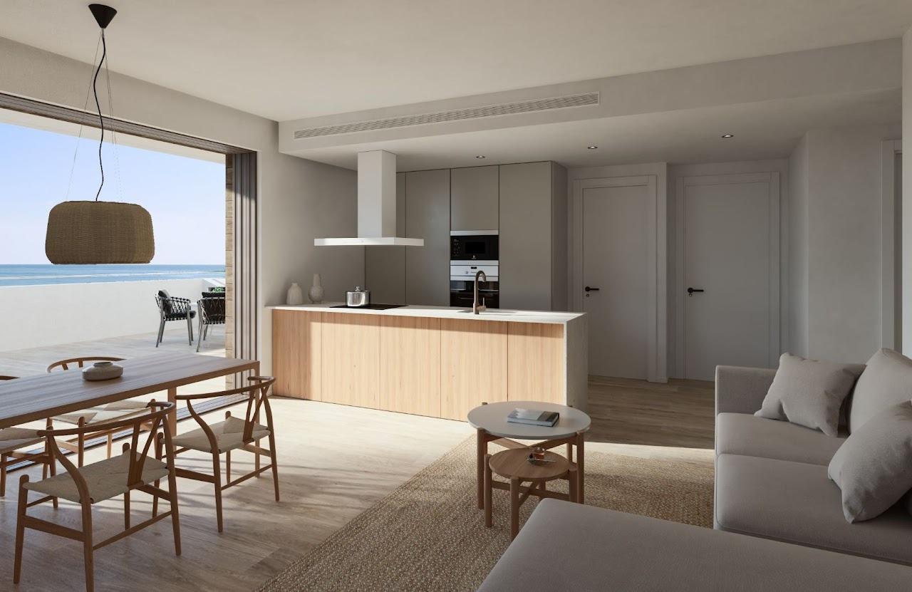 New Build Beachfront Apartments for Sale in Moncofa with Sea Views