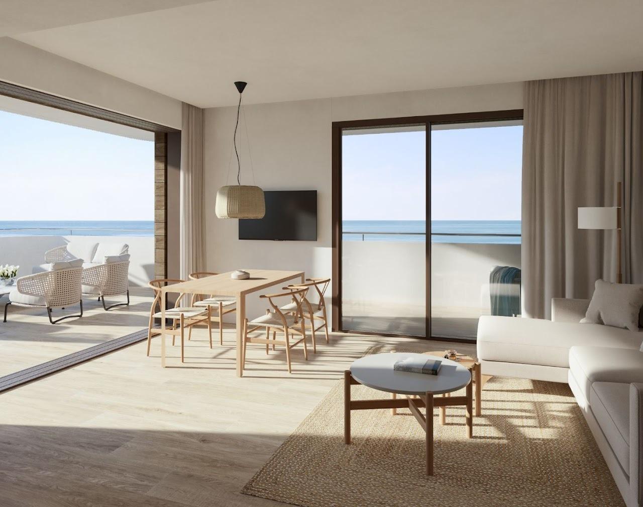 New Build Beachfront Apartments for Sale in Moncofa with Sea Views