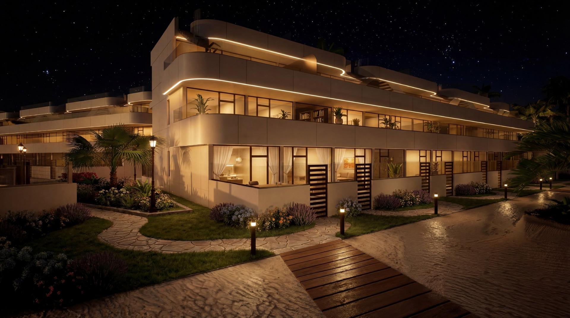 Luxury Tourist Apartments and Villas with Private Beach in First Line of Vera Playa-Almería