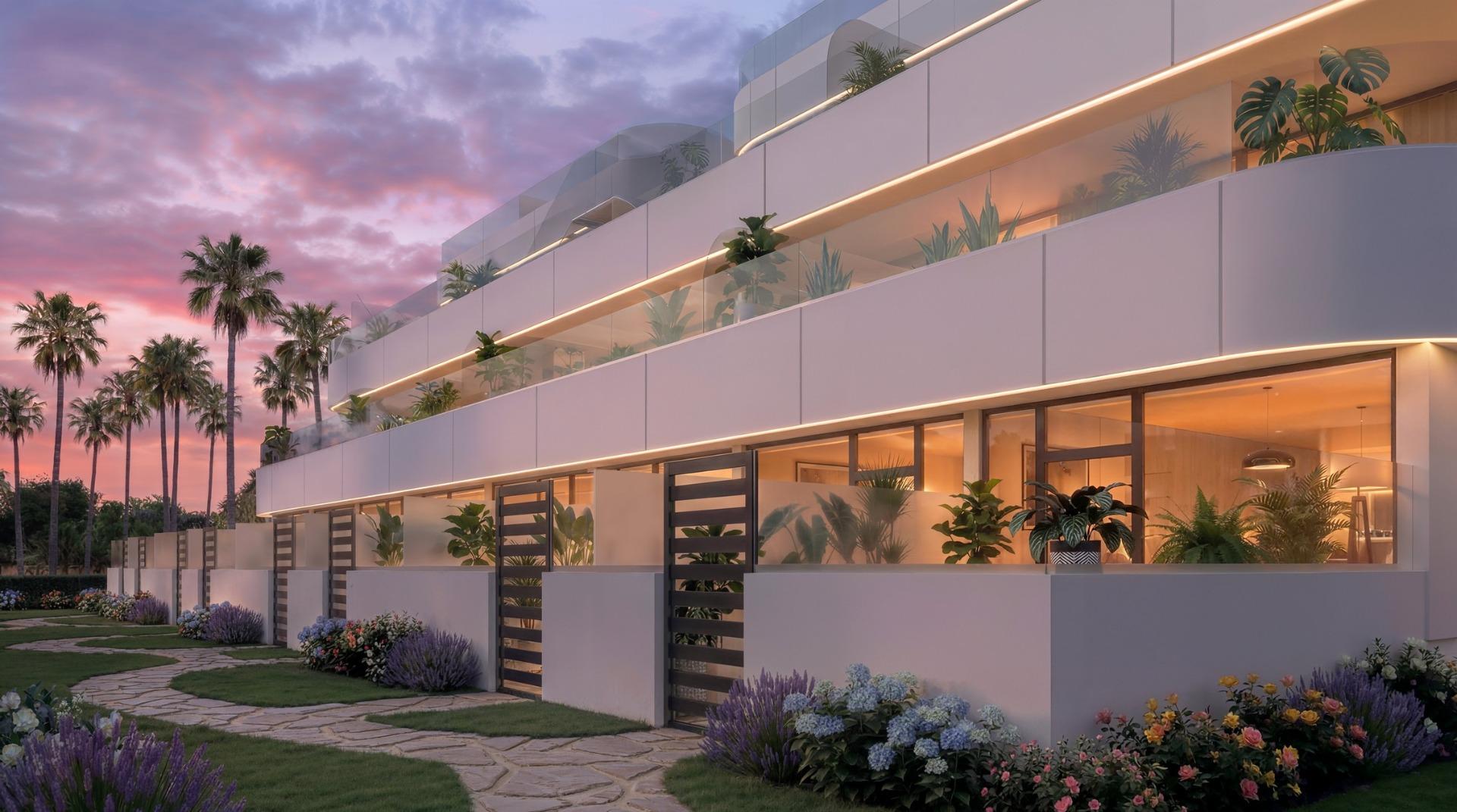 Luxury Tourist Apartments and Villas with Private Beach in First Line of Vera Playa-Almería