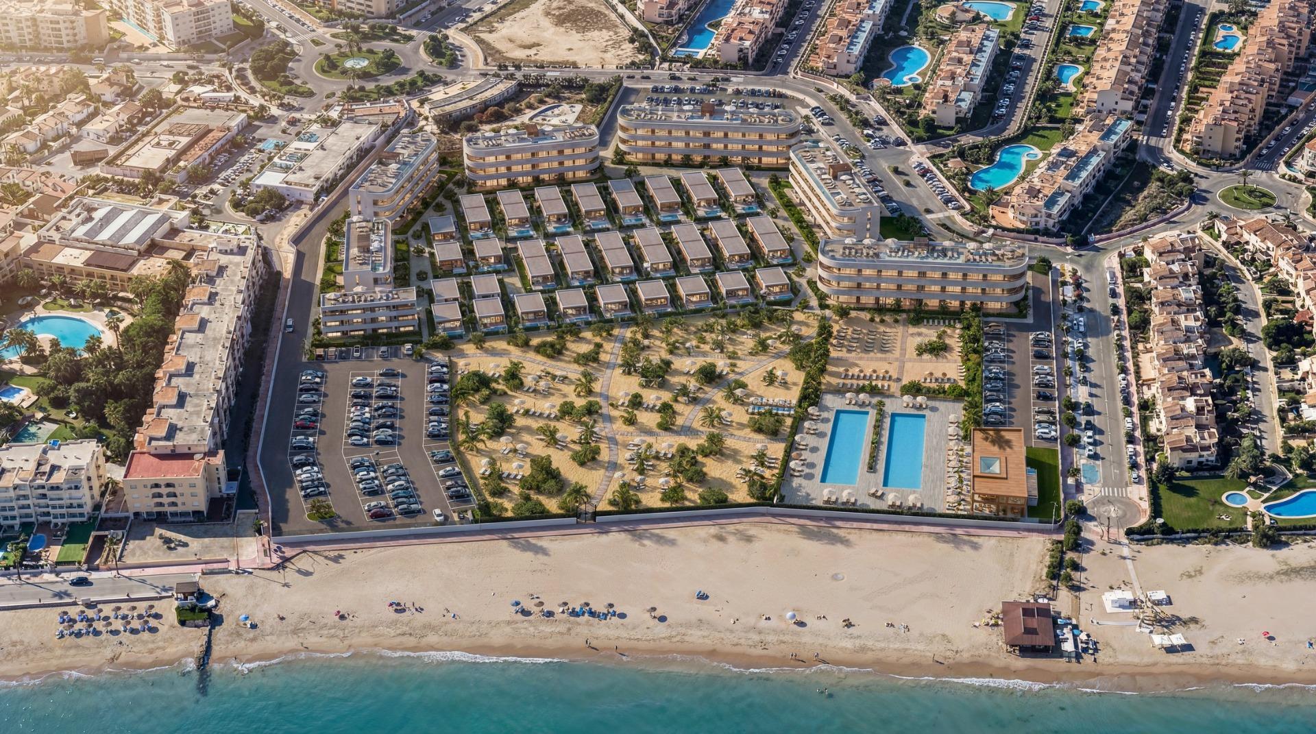 30-1 Luxury Tourist Apartments and Villas with Private Beach in First Line of Vera Playa-Almería