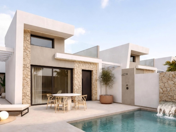 Exclusive New Build Villas with Private Pool Near the Beach in Los Alcazares