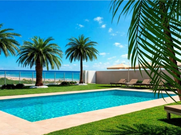 New Build Beachfront Semi Detached Villas in Moncofa with Sea Views