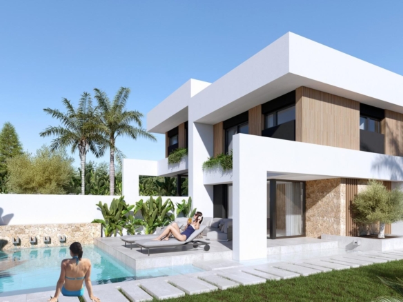Modern Semi Detached Villas with Private Pool in Las Filipinas-Orihuela Costa