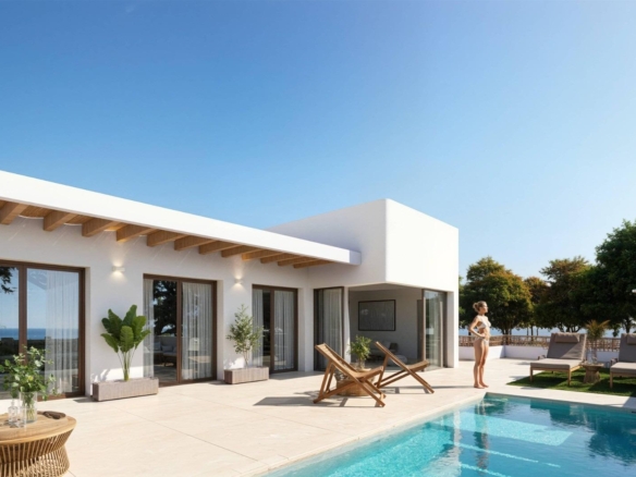 New Build Ibiza Style Townhouses in Dolores Costa Blanca