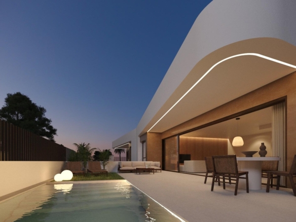 New Build Corner Quad Villas with Private Pool in Dolores, Alicante