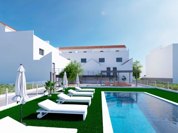 Modern Townhouses with Solarium and Basement in Rafal, Alicante