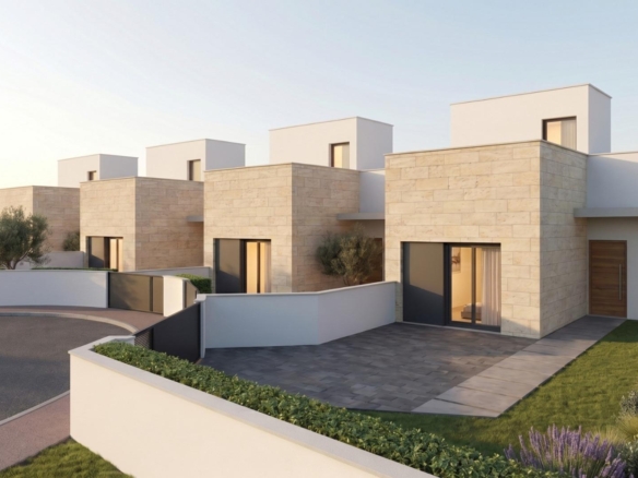 Development of 4 newly built semi-detached and terraced villas with private swimming pools at the Mazarrón Country Club – YC407946