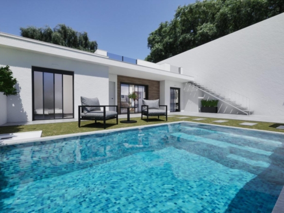 New Build Semidetached corner Villas for Sale in Torre Pacheco with Private Pool and Solarium – YC409653