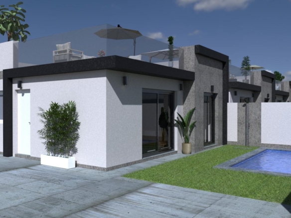 Luxury Single Level Villas with Private Pools in Balsicas, Murcia – YC411050