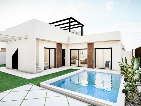 New Build Independent Villas with Private Pool and Solarium in Roldán, Torre-Pacheco – YC412150