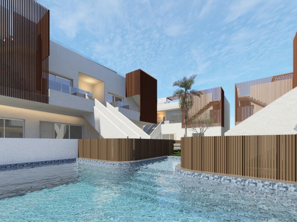 New Build Bungalows with Comunal Pool in Pilar de la Horadada – Costa Blanca South – YC412294