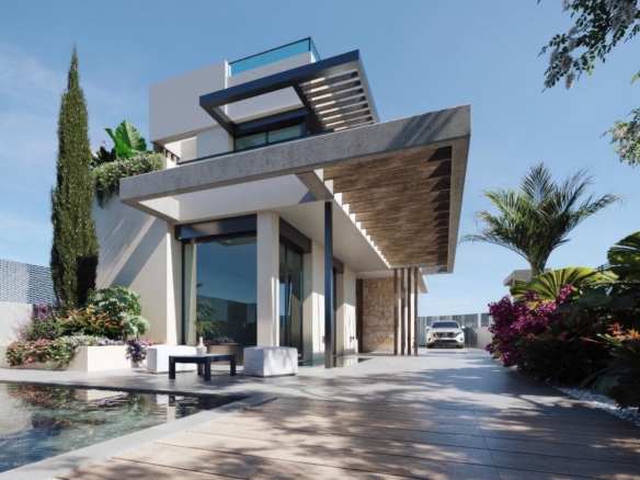 NEW BUILD VILLAS IN PRIVATE GATED RESORT IN PROVINCE OF MURCIA – YC413137