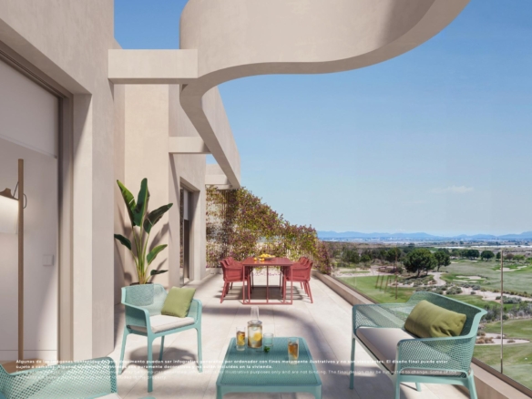 Luxury Frontline Golf Apartments in El Valle Golf Resort Murcia – YC430386
