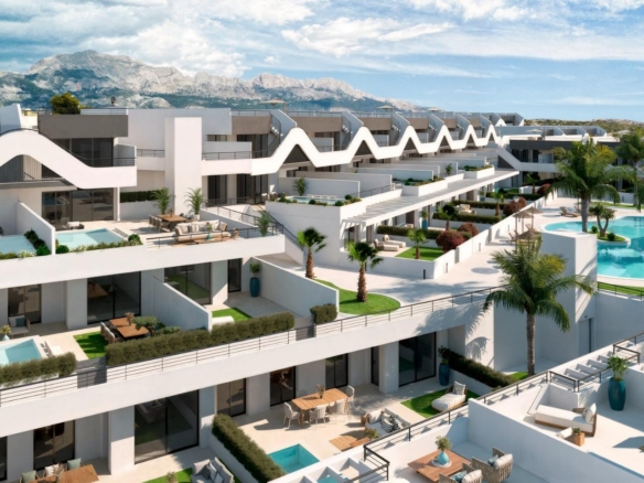 New Build Apartments with Open Views in Alfaz del Pi – YC448202
